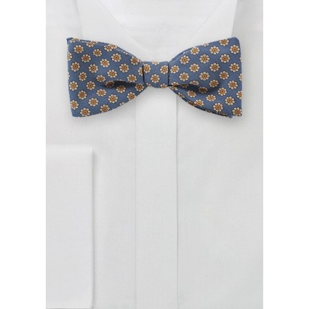 Floral Print Bow Tie in Victorian Lilac