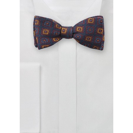 Vintage Medallion Print Bow Tie