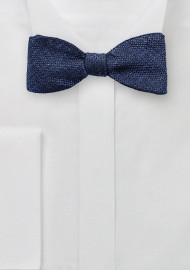 Textured Bow Tie in Midnight Navy