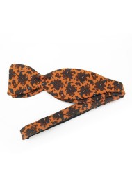 Golden Paisley Bow tie in Wool