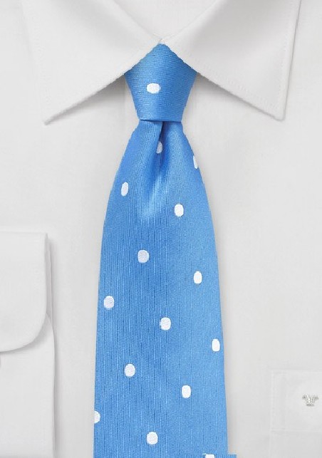 Marina Blue Polka Dot Tie