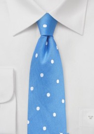 Marina Blue Polka Dot Tie