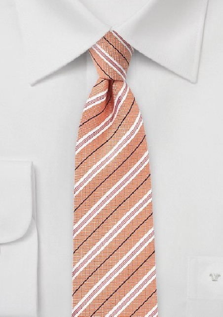 Nectarine Skinny Summer Tie
