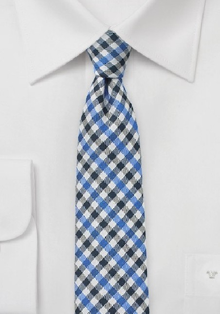 Autumn Skinny Tie in Blue
