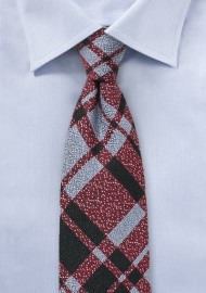 Redmond Light Blue Wool Plaid Tie