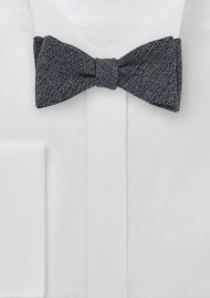 Merino Wool Bow Tie in Midnight