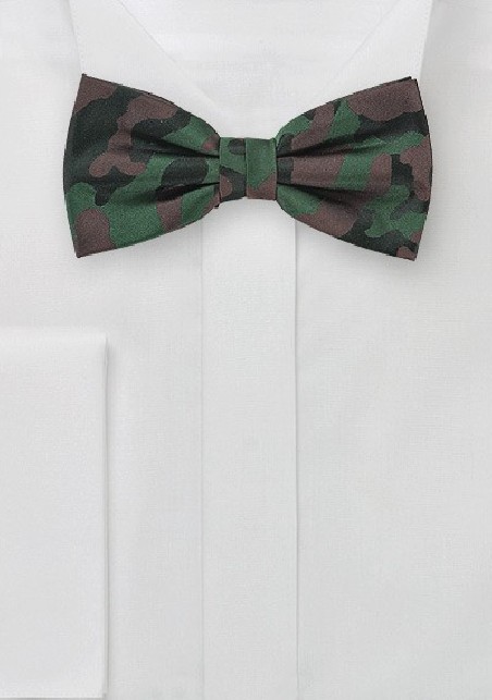 Green Camo Bow Tie