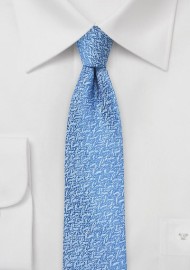 Air Blue Textured Skinny Tie