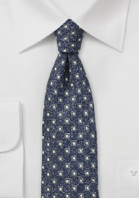 Vintage Winter Checks in Navy