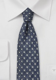 Vintage Winter Checks in Navy