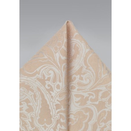 Classic Champagne Wedding Pocket Square