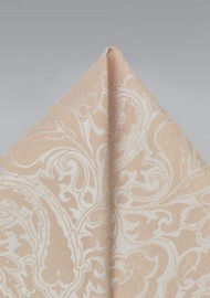 Classic Champagne Wedding Pocket Square