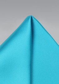 Bright Aqua Mens Pocket Square