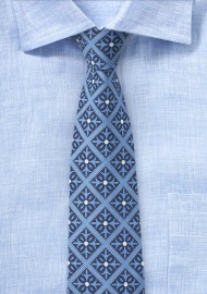 Geometric Tiles in Blue