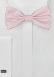 Textured Pink Mens Bow Tie