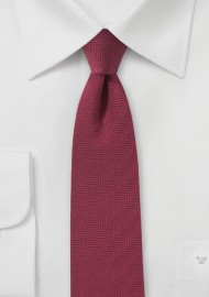 Herringbone Tie in Rosewood