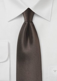 Dark Chocolate Solid Silk Tie
