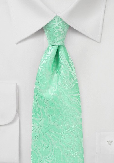 Kids Paisley Tie in Spring Bud