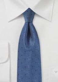 Indigo Textured Polka Dot Tie