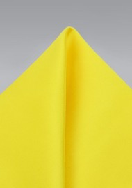 Canary Yellow Mens Pocket Square