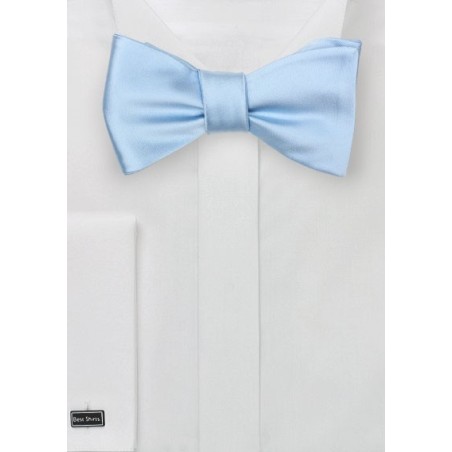 Light Blue Self Tied Bow Tie