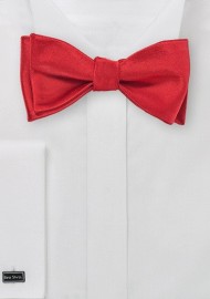Solid Red Self Tied Bow Tie