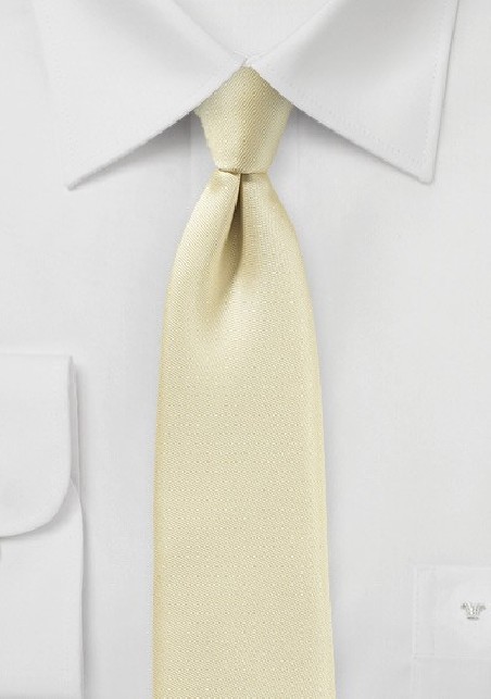 Vanilla Cream Skinny Necktie