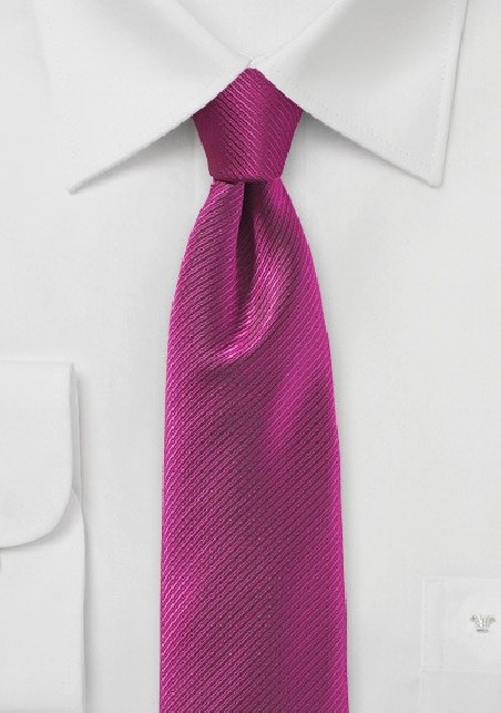 Raspberry Red Skinny Tie