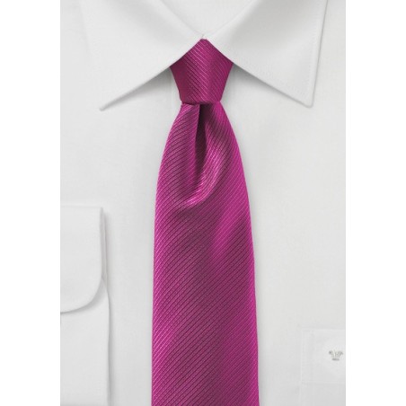 Raspberry Red Skinny Tie