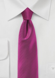Raspberry Red Skinny Tie