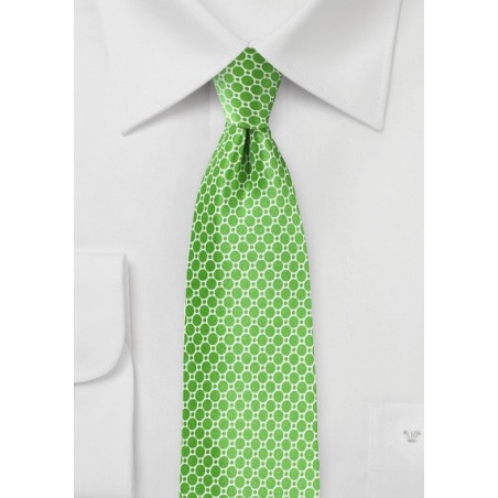 Designer Silk Tie in Kelly Green