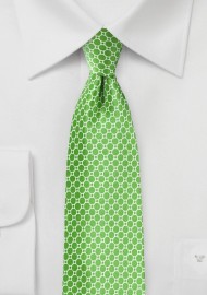 Designer Silk Tie in Kelly Green