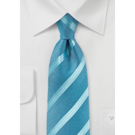 Pool Striped Summer Silk Tie