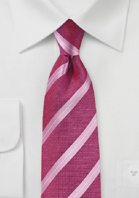 Flamingo Pink Designer Silk Tie