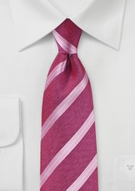 Flamingo Pink Designer Silk Tie