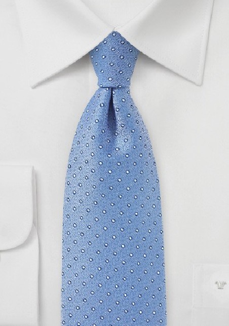 Periwinkle Blue Polka Dot Tie