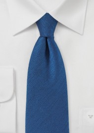 Vintage Textured Tie in Nautical Blue