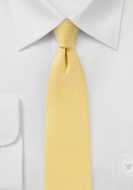 Linen Summer Tie in Banana Cream