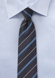 BlackBerry Purple Striped Skinny Tie