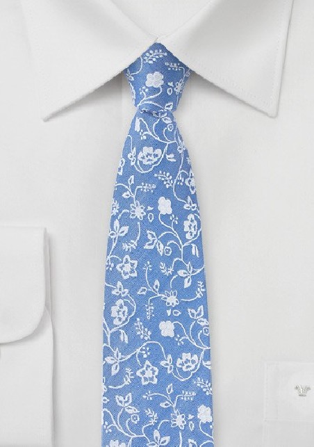 Sky Blue Summer Cotton Tie