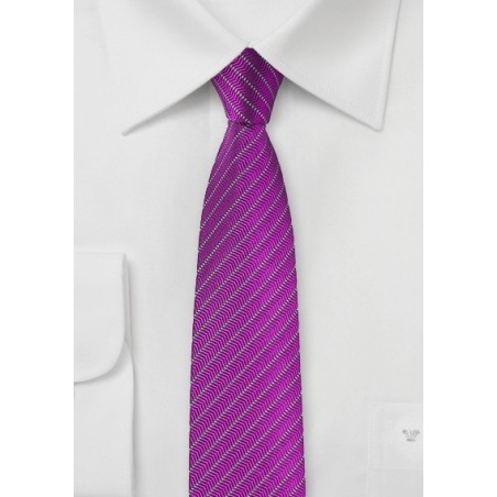 Skinny Tie in Vivid Viola