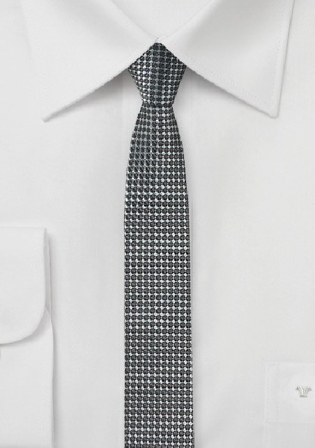 Super Skinny Tie in Graphite Gray
