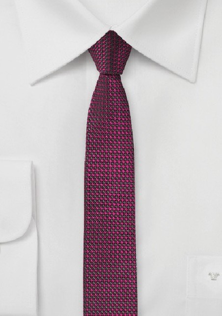 Super Skinny Tie in Watermelon Pink
