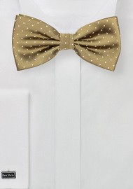 Buddha Gold Polka Dot Bow Tie