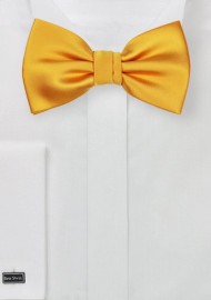Solid Bow Tie in Golden Saffron