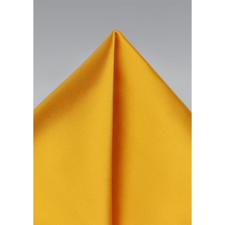 Golden Saffron Pocket Square