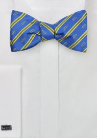 Striped Self Tie Bow Tie for Alpha Tau Omega