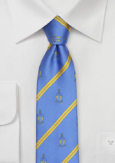 Alpha Tau Omega Striped Skinny Tie