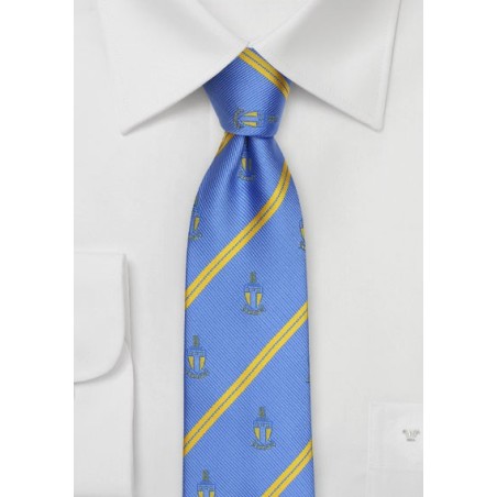 Alpha Tau Omega Striped Skinny Tie