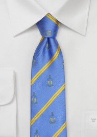 Alpha Tau Omega Striped Skinny Tie